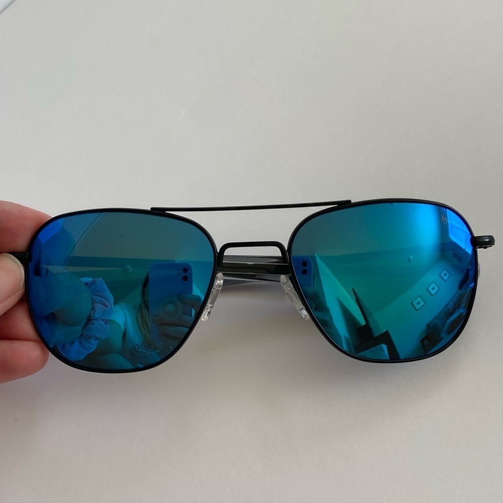 NWOT - Authentic - American Optical Eyewear - Aviator - Airman Blue Sunglasses - Picture 4 of 11